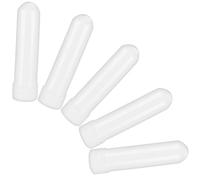 JEWEDECO Lot de 5 Tubes Blancs D'inhalateurs Nasaux Vides Rechargeables pour Huiles Essentielles, Plastique Hygiénique, Petit Format Portable, pour Aromathérapie et Soulagement