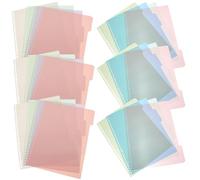 JEWEDECO Lot de 6 D'onglets de Séparation en Plastique Pp pour Cahier et Bloc-notes Organiseur Pratique pour Classer et Séparer les Documents Quotidien