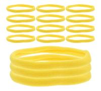 JEWEDECO Lot de 96 Élastiques Tressés pour Tissage Kit De Tricot pour Débutant Cordon Élastique Jaune
