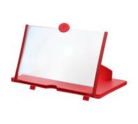 JEWEDECO Loupe Écran Créative pour Téléphone Portable Support Solide en Abs, Amplificateur D'écran Carré et Rond pour Lecture et Jeux sur Smartphone