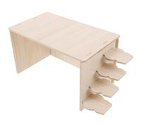 JEWEDECO Maisonnette en Bois pour Petits Animaux Résistante la Déchirure avec Cachette pour Hérisson et Hamster Habitat pour Animaux
