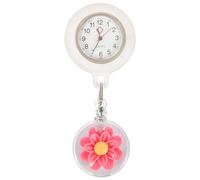 JEWEDECO Montre Infirmière Rétractable à Clip Portable pour Femmes Médecins Montre de Poche Pratique pour Professionnels de Santé
