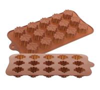 JEWEDECO Moule Silicone pour Chocolat 2pcs Antiadhésif Design Créatif pour Pâtisserie DIY et Usage Domestique Couleur Aléatoire