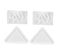 JEWEDECO Moules à Puzzle en Silicone Moules Éducatifs Blancs pour Bricolage, 2 Sets Faciles à Nettoyer, Réutilisables, Adaptés aux Garçon et Filles pour Création Manuelle