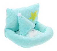 JEWEDECO Nid Douillet en Peluche Vert pour Petits Animaux, Cachette Confortable et Chaude pour Hérissons et Lézards en Hiver Sol