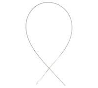 JEWEDECO Outil de Perlage en Fer Argenté Aiguille à Perler Réutilisable 1 Pack pour Fabrication de Bijoux pour Bracelets et Travaux Manuels