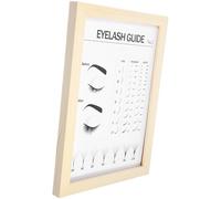 JEWEDECO Panneau D'affichage Design de Bureau Stylé pour Extensions de en Bois Élégant Guide Professionnel pour Technicien de Rehaussement de en Salon de