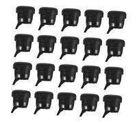 JEWEDECO Passe-câble de Décharge de Traction en Nylon 20 Pièces pour Protection de Câbles Électriques, Accessoires It Résistants, Usage Industriel et Informatique, Protection Anti-Vibration Noir