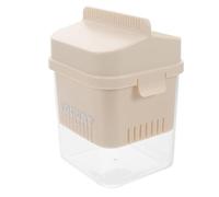 JEWEDECO Passoire à Yaourt Filtre Ménager Beige Multifonction en Abs et Acier Inoxydable avec Séparateur à Pression pour Yaourt Fait Maison Cuisine