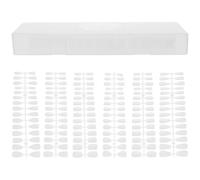 JEWEDECO Patch Faux Ongles Abs Ultra Fin et Mat, Kit de 300 Pièces Léger et Transparent, pour Fête D'anniversaire ou Banquet, Facile à Coller et Solide