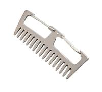 JEWEDECO Peigne Antistatique en Alliage de Titane Léger Multifonction, Porte-clés Portable pour Cheveux, pour Voyage et Usage Extérieur