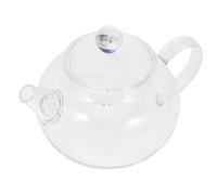 JEWEDECO Petite Théière en Verre Borosilicaté 200ml Poignée Pratique et Résistance aux Hautes Températures pour Infusion de Thé en Vrac