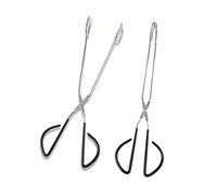 JEWEDECO Pince à Barbecue Résistante à Déformation Multifonctionnelle en Acier Inoxydable Embout Rond, Résistante la Déformation, pour Buffet Cuisine, Tartes