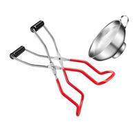 JEWEDECO Pince à Bocal en Acier Inoxydable Anti-brûlure Design Ergonomique, Outil Cuisine Préparation de Confitures Cuisine, 1 Set