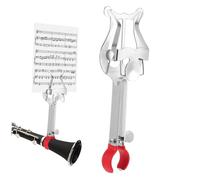 JEWEDECO Pince à Partitions Fer pour Trompette et Lyre avec Protectrice Maintien Ferme pour Musique de Fanfare