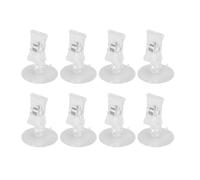 JEWEDECO Pince à Ventouse Outil d'alimentation Étanche en PS pour Aquarium 8pcs Accessoire Pratique pour Algues et Plantes Aquatiques et Bassin