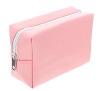 JEWEDECO Pochette Cosmétique Portable en Polyester Rose, Mini Trousse de Maquillage Simple et Créative, Facile à Transporter, pour Ranger Billets et Pièces en Voyage