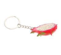 JEWEDECO Porte-clés en Pvc Forme Demi Fruit du Dragon, Accessoire Mignon et Multifonctionnel pour Paquet à Main ou Tote Bag, Design Unique pour Sorties Décontractées