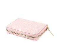 JEWEDECO Porte-Monnaie Petit Femme en Cuir Synthétique PU, Pochette à Fermeture Éclair Coloris 3, Paquet De Rangement Compact pour Monnaie, Cartes Et Cosmétiques, Accessoire De Voyage Pratique