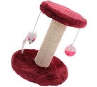 JEWEDECO Poteau à Gratter pour Chaton Robuste en Sisal et Peluche Structure Solide et Base Stable, Griffoir D'intérieur pour Protéger Meubles et Stimuler l'escalade Couleur Aléatoire