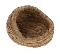 JEWEDECO Poulailler en Osier Marron Confortable Nid de Paille Tressée pour Poules Pondeuses, pour Élevage en Arrière-Cour et Collecte D'œufs