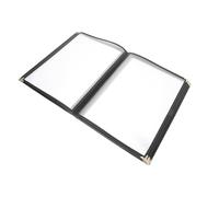 JEWEDECO Protège-menu Transparent en Pvc Format A4, Couverture Résistante à L'huile et Gain de Place, pour Restaurants et Restaurants Occidentaux