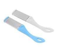 JEWEDECO Râpe à Pieds à Deux Faces en Abs Blanc pour Exfoliation Peau Morte, Outil Professionnel et Personnel pour Soins Pédicure et Gommage des Pieds Couleur Aléatoire