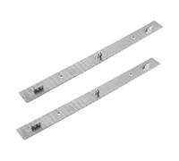 JEWEDECO Règle à Trois Broches Métallique 2 Pièces, Barre de Positionnement Précise en Métal, Outil de Dessin Animation, Fixation Papier pour Artistes et Créateurs