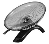 JEWEDECO Roue d'exercice Silencieuse pour Hamster Nain et Hérisson, Interactif en Plastique Noir, Adaptée aux Cages, Faible Bruit pour Petits Animaux