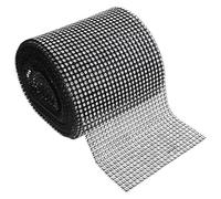 JEWEDECO Ruban de Strass Noir Brillant pour Loisirs Créatifs, 1 Rouleau, Finition Délicate et Résistante la Décoloration, pour Décoration Mariage ou Bureau