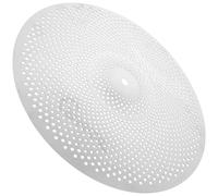 JEWEDECO Sourdine de Cymbale en Alliage Argenté Son Réaliste et Tonalité Basse, Accessoire pour Batteurs en Pratique Silencieuse