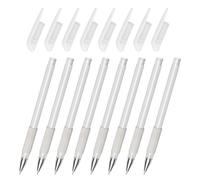 JEWEDECO Stylo Marqueur pour Peau Étanche 8pcs Pointe Fine Unique en Plastique pour Tatouage et Piercing Dessin Précis et Net