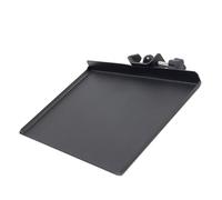 JEWEDECO Support Microphone à Pince Plateau Accessoires, Rack de Rangement Noir pour Scène et Bureau, Compatible Carte Son