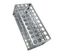 JEWEDECO Support pour Tubes à Essai en Aluminium Léger 40 Emplacements, Simple à Ranger, pour Laboratoires et Recherche Scientifique