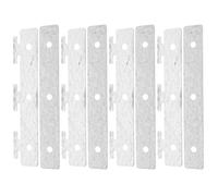 JEWEDECO Supports de Fixation et Utilisation Polyvalente Lot de 5 Installation Facile Argenté pour Rideaux à Lanières pour Usage Résidentiel ou Commercial