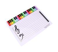 JEWEDECO Tableau Effaçable Pour Portées Musicales 60x90 Cm Outil Pédagogique Réutilisable En Plastique Solide Pour Apprentissage Ludique Musique