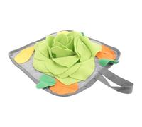 JEWEDECO Tapis de Fouille pour Lapin Jouet D'entraînement Olfactif Tapis d'alimentation Lente en Matériau Solide Taille Unique Vert pour Lapins de Compagnie Jeu Interactif Antistress