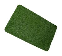 JEWEDECO Tapis de Gazon Artificiel Trous de Drainage Antidérapant Vert en Plastique Rustique pour Terrasse et Décoration Extérieure