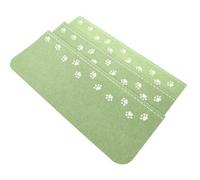 JEWEDECO Tapis Escalier Antidérapant Vert 3 Pièces pour Intérieur, Marchepied Confortable en Polyester et Feutre, Protection Sécurisée pour Garçon et Filles et Animaux la Maison