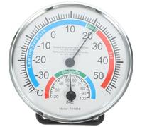 JEWEDECO Thermomètre Abs Extérieur et Hygromètre Intérieur pour Mesure Précise de L'humidité Température, Support Pliable en Maison