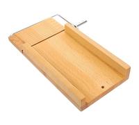 JEWEDECO Trancheuse à Fromage Coupe Précise en Bois Manuelle avec Fil en Acier Inoxydable Outil Cuisine Portable avec Prise Confortable pour Fromage, Jambon et Beurre