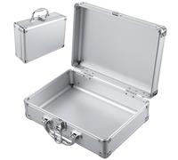JEWEDECO Valise Rigide en Alliage D’aluminium Serrure, Poignée Ergonomique | Compartiments Multifonctionnels, Cadre Renforcé Anti-déformation, Clé Incluse, pour Outils et Petits Appareils