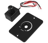 JEWEDECO Variateur de Lumière LED 12 V pour Camping-interrupteur Étanche en PC Noir, Performance Fiable et Réglage Manuel Pwm pour Éclairage Automobile et Marine