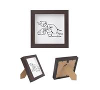 Jeweidea Cadeau Papa, Cadeau Fête des Pères, Cadre Photo Acrylique Personnalisé avec Nom pour Bureau et Mur, Cadeaux Personnalisés, Cadeau Anniversaire Homme