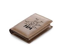 Jeweidea Portefeuille Personnalisé pour Hommes à Poing Fermé avec Prenom - Engagement Porte-Cartes RFID, Pochette de Monnaie en Cuir PU - Cadeau Fête des Pères pour Papa, Mari