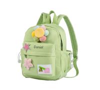 Jeweidea Sac à Dos Enfant Cartable Garcon Fille Personnalisés avec Noms Cartable Maternelle Primaire Ours avec Grande Capacité Sac a Dos Maternelle Cadeaux de Rentrée pour Filles Garçons (B-Vert)