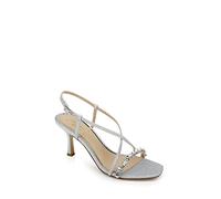 Jewel Badgley Mischka Femme Alexis Sandale à Talon, argenté, 39 EU