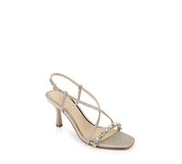 Jewel Badgley Mischka Femme Alexis Sandale à Talon, Or Clair, 39.5 EU