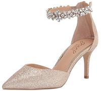 Jewel Badgley Mischka Femme Raleigh Escarpins, Doré Lt, 38.5 EU