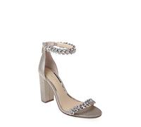 Jewel Badgley Mischka Sandales à talons Mayra pour femme, Doré pailleté, 40 EU